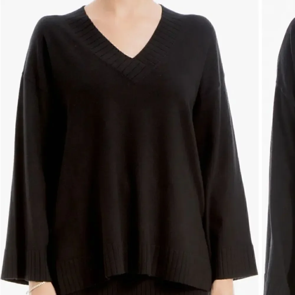 Max Studio Sweater,black, oversize